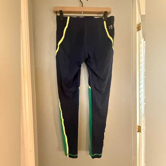 New Balance Women’s Leggings Small – Navy Green Yellow Colorblock - Picture 4 of 5